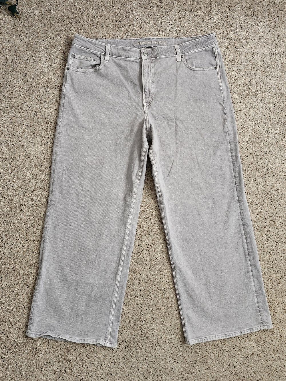 Stovepipe Gray Jeans